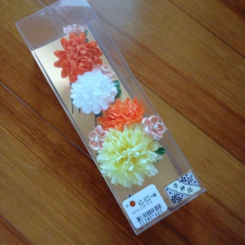 Flower hair ornament - set, 3