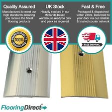 Carpet Cover Strip Vinyl Metal Door Bar Threshold Trim 900mm & 2700mm Lengths