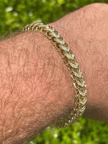 9ct round lab created - 9ct, mens