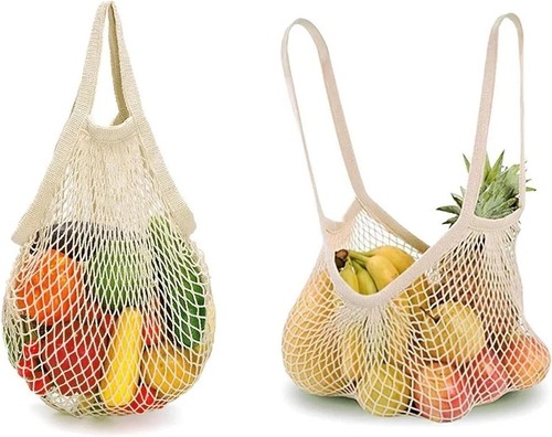Mesh net bag reusable string - net,