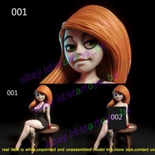 Kim Female 1/8 1/6 1/4 1/3 Unpainted Model Kit Unassembled 3D Print 2 Ver. NSFW