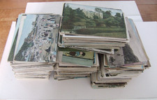 JOB LOT OF APPROX 900 OLD VINTAGE POSTCARDS UK ETC