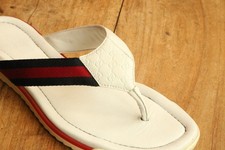 Gucci GG Monogram Stripe Rubber Sandals Sliders Ladies UK 5.5 US 8.5 EU 38.5