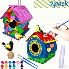 Set of 2 Wooden Bird House