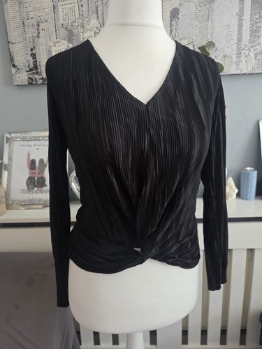 Ladies black top - top, size