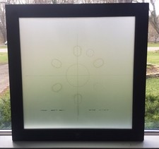 Steampunk~Glass~Wood Mechanical Drawing Industrial Salvage B&L Bausch & Lomb # F