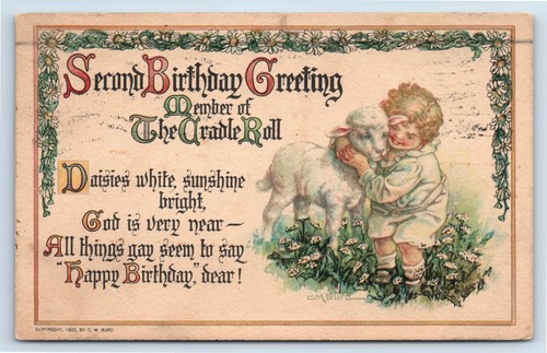 Second birthday greeting - birthday,