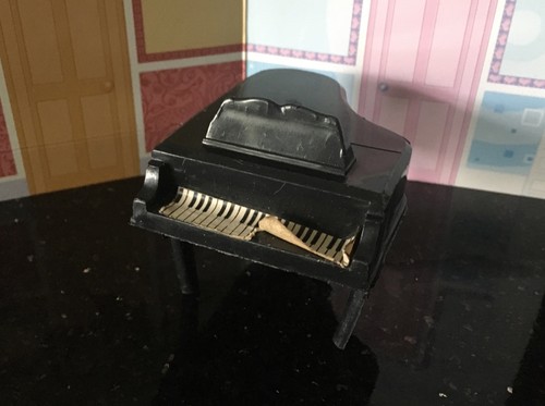 Vintage black dolls house - black,