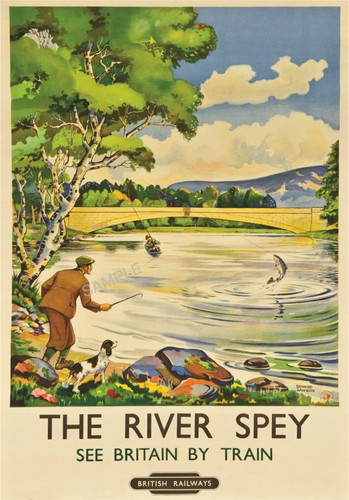 Vintage railway poster - vintage,