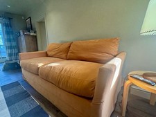 Sofa.com Otto 3 Seater Sofa In Taupe Brushed Linen Cotton Breaks Down RRP-£2360