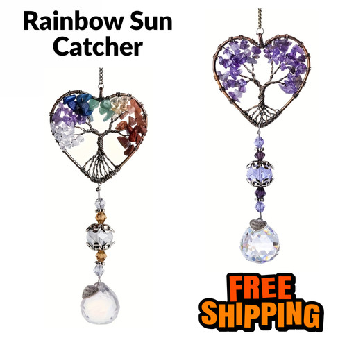 Rainbow crystal sun catcher - crystal,