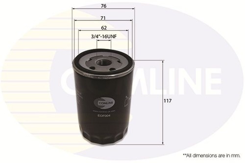 Comline engine oil filter - oil,