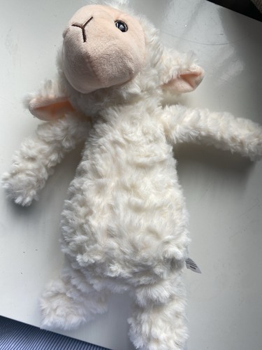 White plush lamb soft toy - plush,