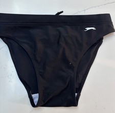 Men’s Boy’s Lad’s Swimwear Beach Black  Slazenger Medium Retro Swimmers Gym Pool