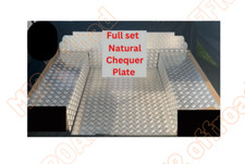 Landrover Defender 90 Full set 2mm Natural Chequer plate (floor sides bulkhead)