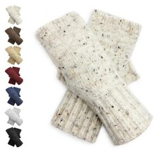 Women fingerless gloves - women's, wool