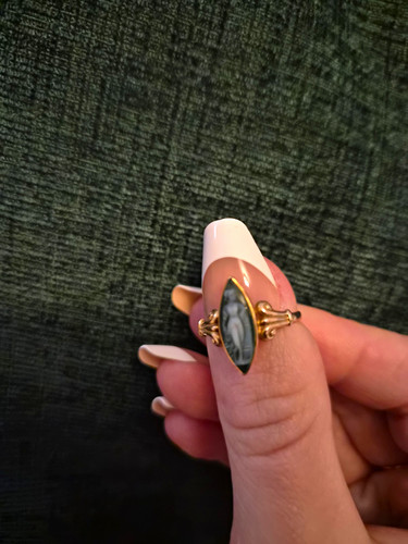 Antique c1911 green agate