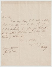 Prime Minister Henry Addington Signed Letter, 1802