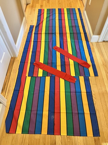 Vtg window curtain two - two, panels