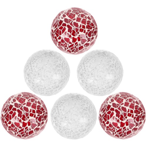 6pcs decorative glass - decorative, balls