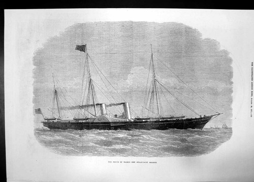 Old antique print - print, wales
