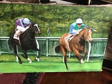 3 Canvas Paintings Of Horse