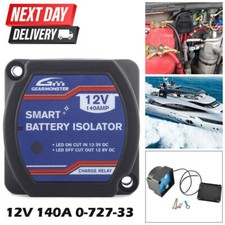 Upgraded SPLIT CHARGE RELAY 12V 140 AMP VOLTAGE SENSITIVE CAMPERS CAMPERVAN VSR