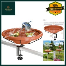 Outdoor Deck Mount Bird Bath