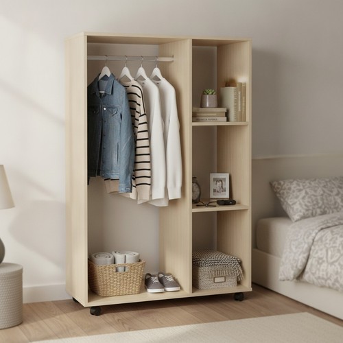 Open wardrobe wheels - open,