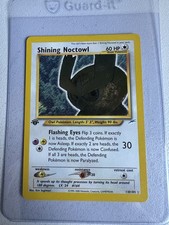 Shining Noctowl Holo Rare 1st Edition 110/105 WOTC Vintage Pokemon  