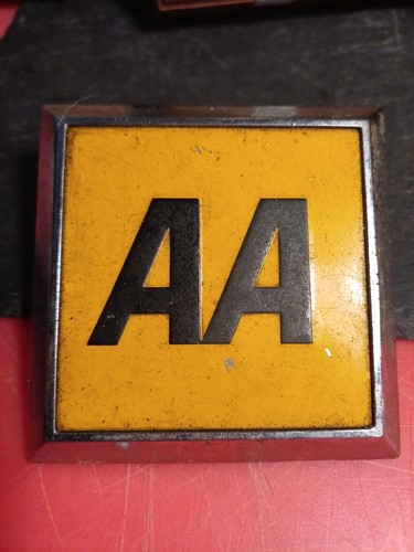 Vintage car badge - aa,