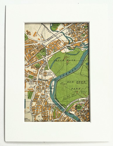 Antique 1939 london map - antique,