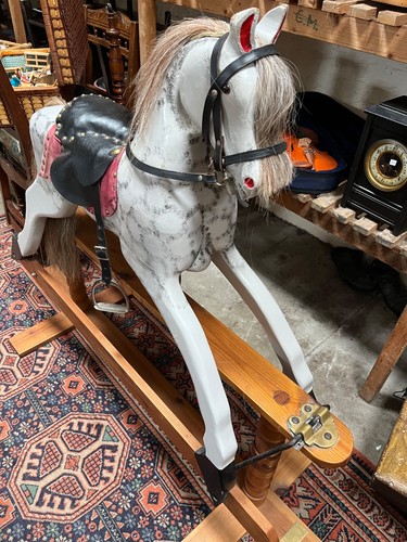 Antique wooden rocking - rocking, horse