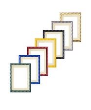 Bobbin Photo Frame With Bespoke Mount/ Passepartout  Choice of colours