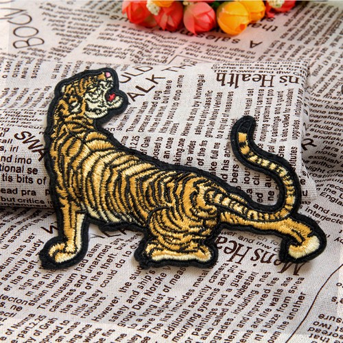 Tiger animal embroidered - tiger,
