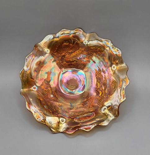 Bowl carnival glass four - glass,