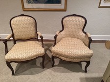Pair of Vintage Upholstered