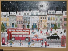 Ravensburger London's Christmas Spirit 1000 Piece Jigsaw Puzzle. Complete