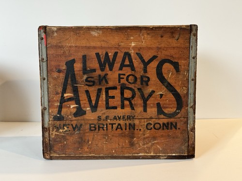 Vintage wooden soda - soda, crate