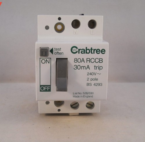 Crabtree sb6000 80a rcd rccb - sb6000,