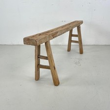 OLD RUSTIC ANTIQUE VINTAGE WOODEN LONG PIG BENCH PB435
