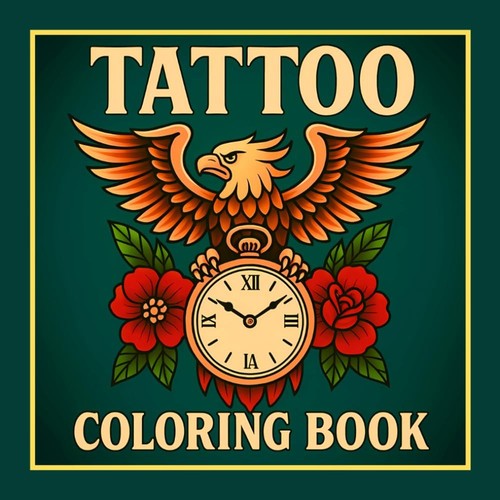 Tattoo coloring book 50 - book:,