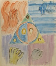 Hands and heads triangle - and,