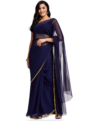 Women pure chiffon saree - women's,