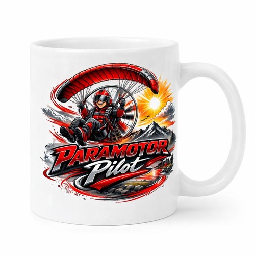 Paramotor pilot mug - pilot, gift