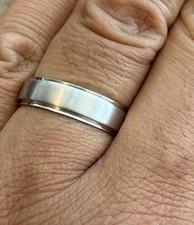 Brand New Platinum Ring 950 6mm Size Z Men’s  13 Grams