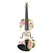 Rose White Electric Acoustic