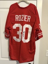 Mike Rozier Signed Red Custom