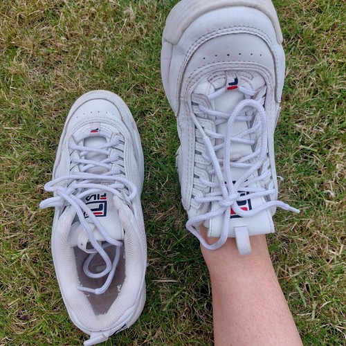 Fila disruptor white trainers - ,