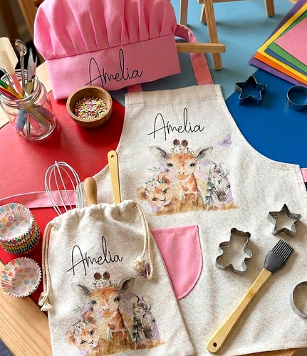 Personalised kids baking set - kids,